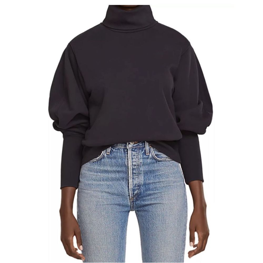 Agolde Balloon Sleeve Turtleneck Sweatshirt